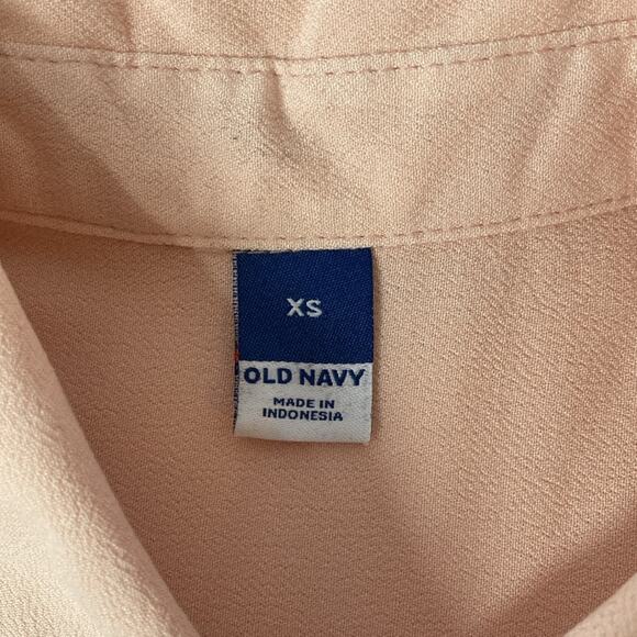 Old Navy Career Professional Work Pink Blush Blouse Size XS - Picture 5 of 6